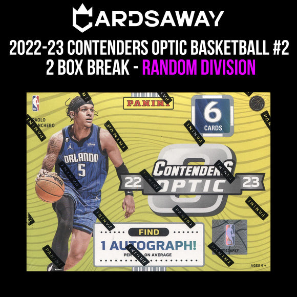 2022-23 Contenders Optic Basketball - 2 Box Break - Random DIVISION #2